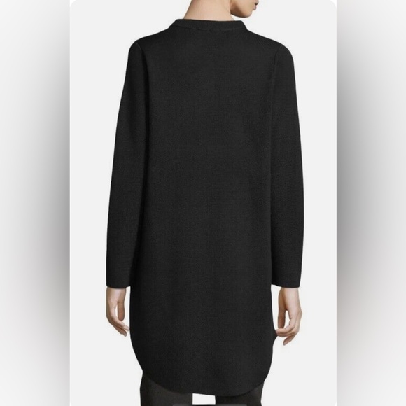 Eileen Fisher 100% Merino Wool Button Cardigan Round Hem - Picture 3 of 12